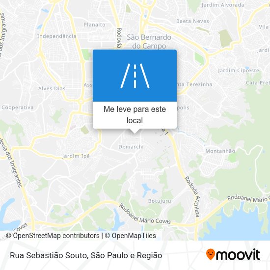 Rua Sebastião Souto mapa