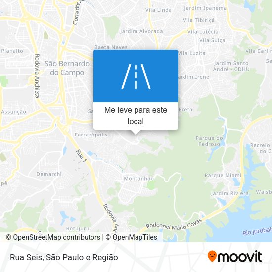 Rua Seis mapa