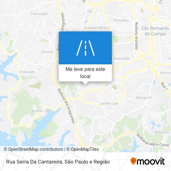 Rua Serra Da Cantareira mapa
