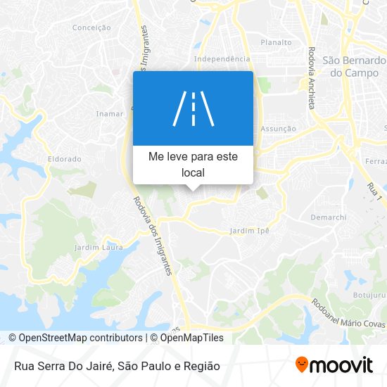 Rua Serra Do Jairé mapa