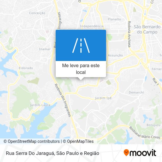 Rua Serra Do Jaraguá mapa