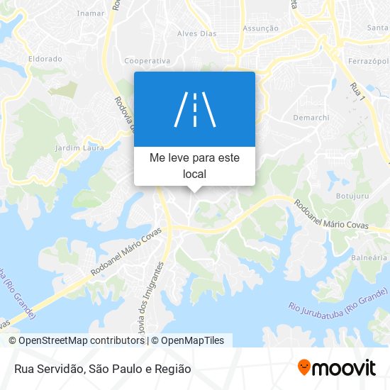 Rua Servidão mapa