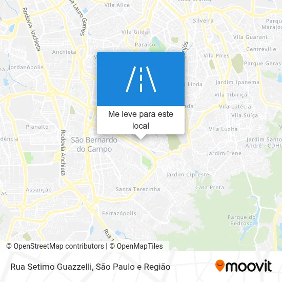 Rua Setimo Guazzelli mapa