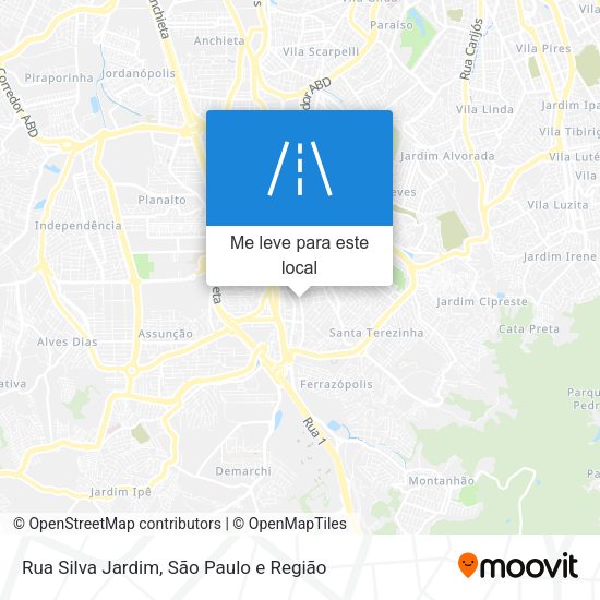 Rua Silva Jardim mapa