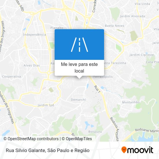 Rua Silvio Galante mapa