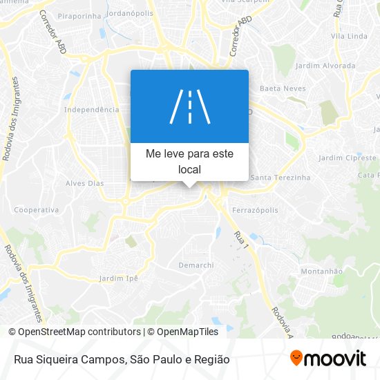 Rua Siqueira Campos mapa