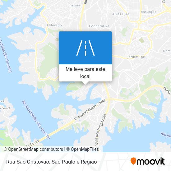Rua São Cristovão mapa