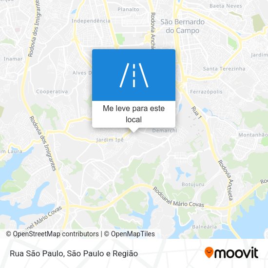 Rua São Paulo mapa