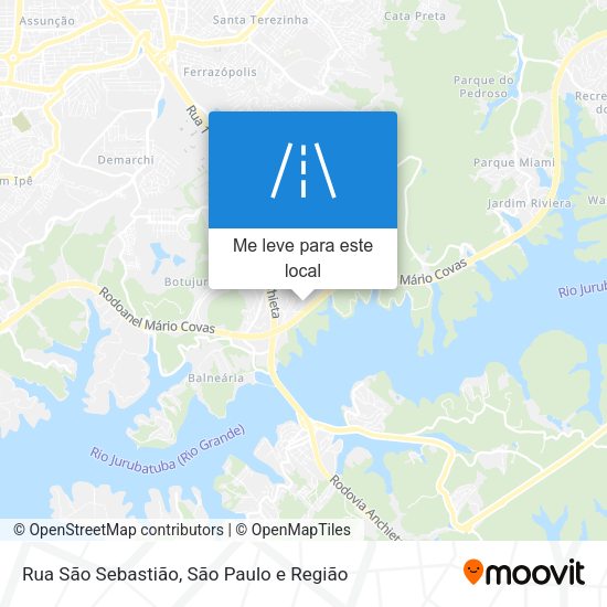 Rua São Sebastião mapa