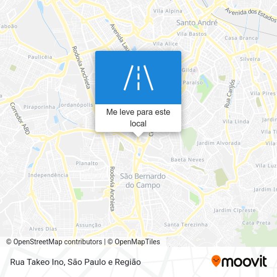 Rua Takeo Ino mapa