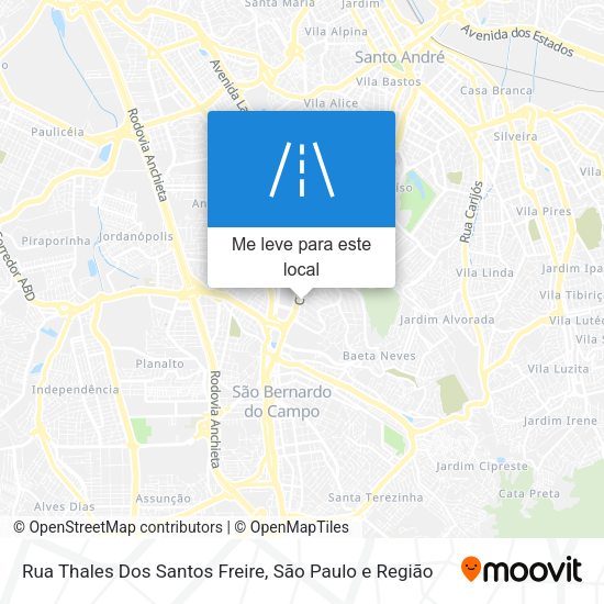 Rua Thales Dos Santos Freire mapa