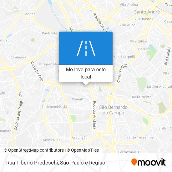 Rua Tibério Predeschi mapa