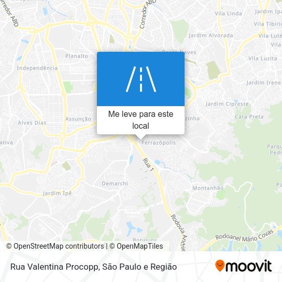 Rua Valentina Procopp mapa