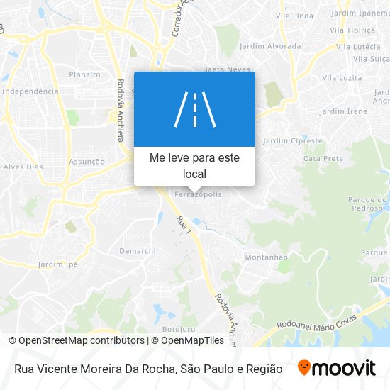 Rua Vicente Moreira Da Rocha mapa