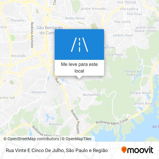 Rua Vinte E Cinco De Julho mapa