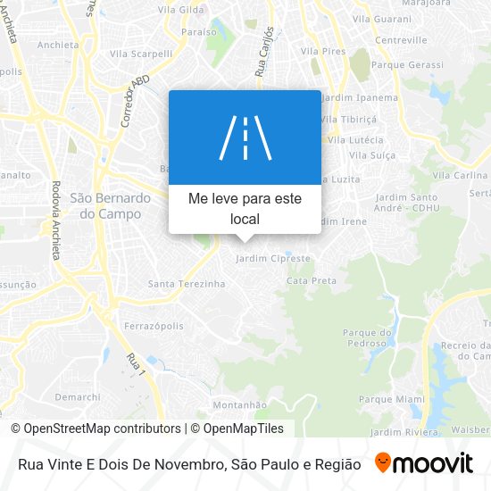 Rua Vinte E Dois De Novembro mapa