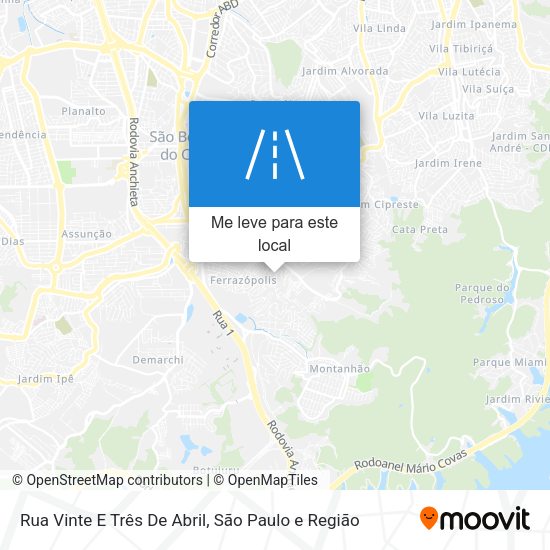 Rua Vinte E Três De Abril mapa