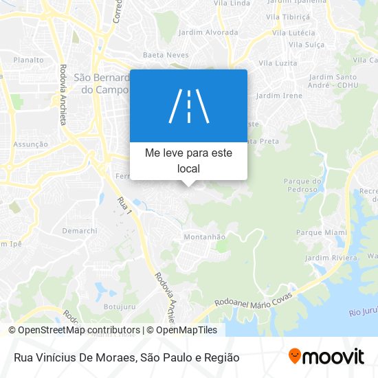 Rua Vinícius De Moraes mapa