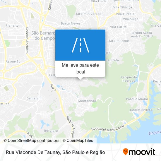 Rua Visconde De Taunay mapa