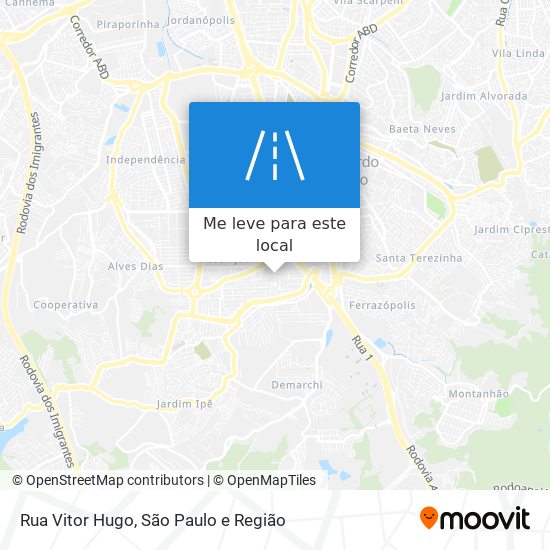 Rua Vitor Hugo mapa