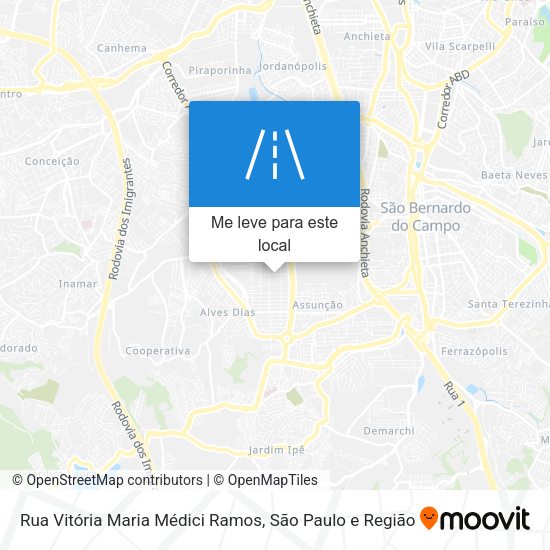 Rua Vitória Maria Médici Ramos mapa