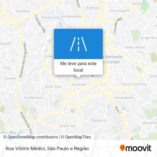 Rua Vitório Médici mapa