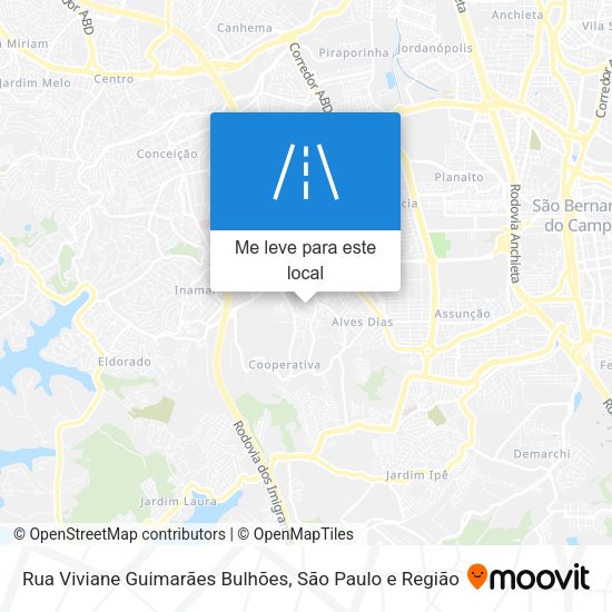 Rua Viviane Guimarães Bulhões mapa