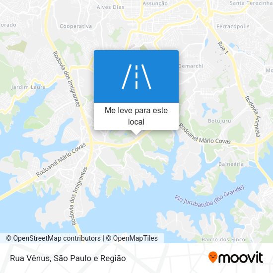 Rua Vênus mapa