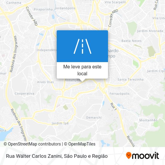 Rua Wálter Carlos Zanini mapa
