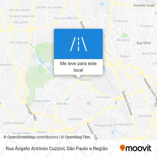 Rua Ângelo Antônio Cuzziol mapa