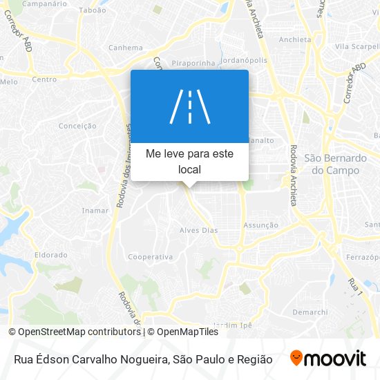 Rua Édson Carvalho Nogueira mapa