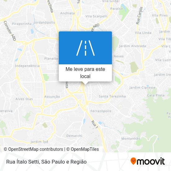 Rua Ítalo Setti mapa