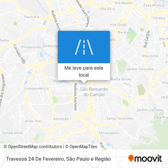 Travessa 24 De Fevereiro mapa