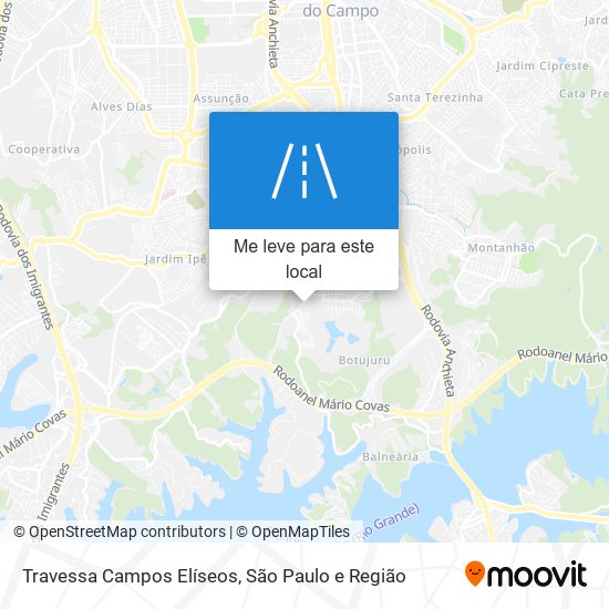 Travessa Campos Elíseos mapa