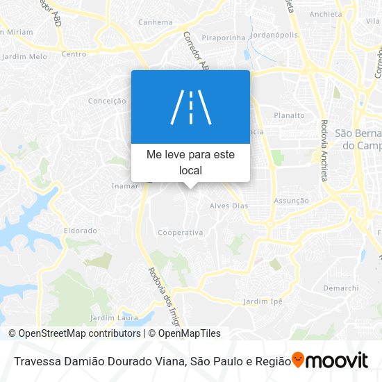 Travessa Damião Dourado Viana mapa