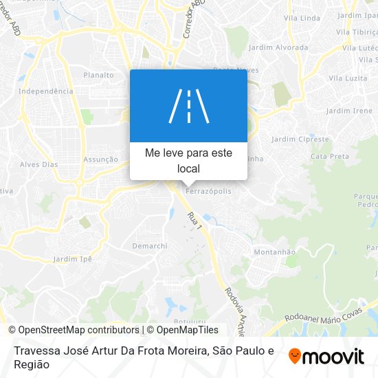 Travessa José Artur Da Frota Moreira mapa