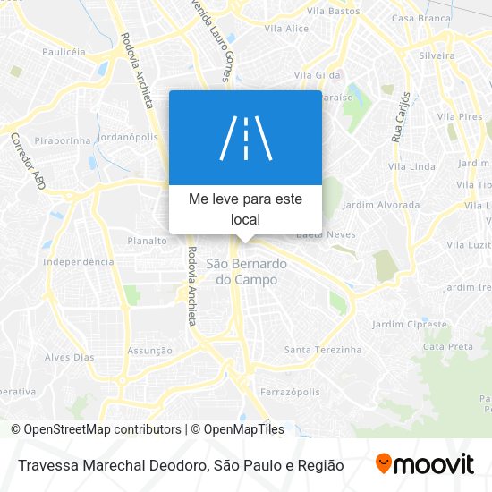 Travessa Marechal Deodoro mapa