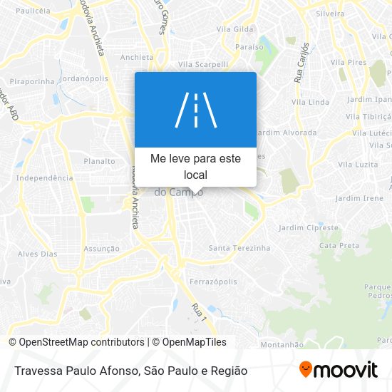 Travessa Paulo Afonso mapa