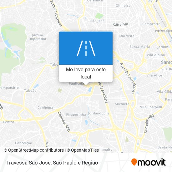 Travessa São José mapa