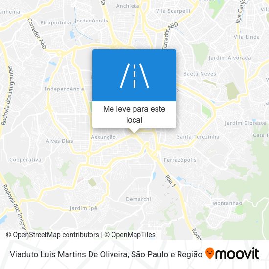 Viaduto Luis Martins De Oliveira mapa