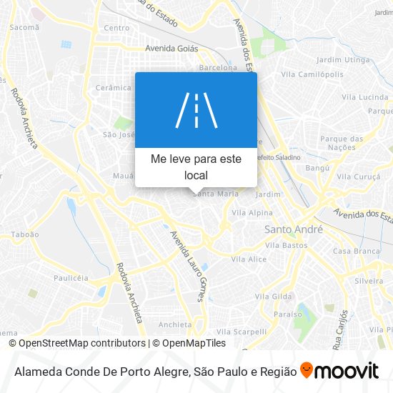 Alameda Conde De Porto Alegre mapa