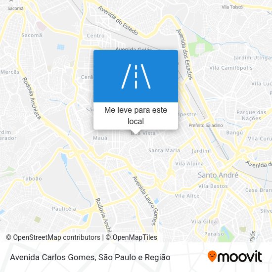 Avenida Carlos Gomes mapa