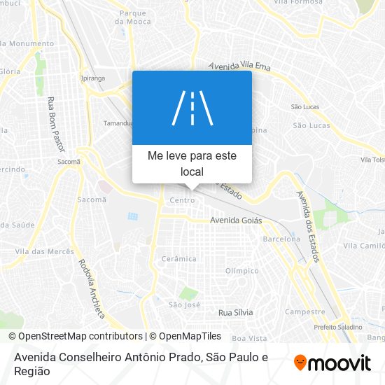 Avenida Conselheiro Antônio Prado mapa