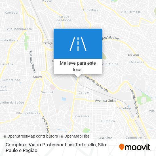 Complexo Viario Professor Luis Tortorello mapa