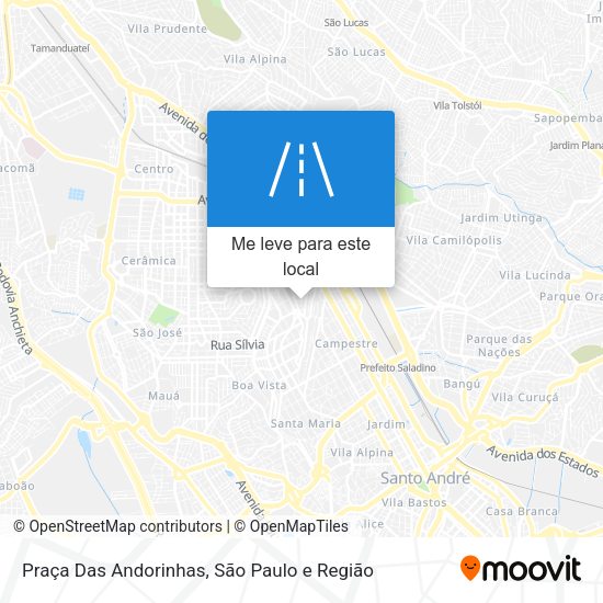 Praça Das Andorinhas mapa