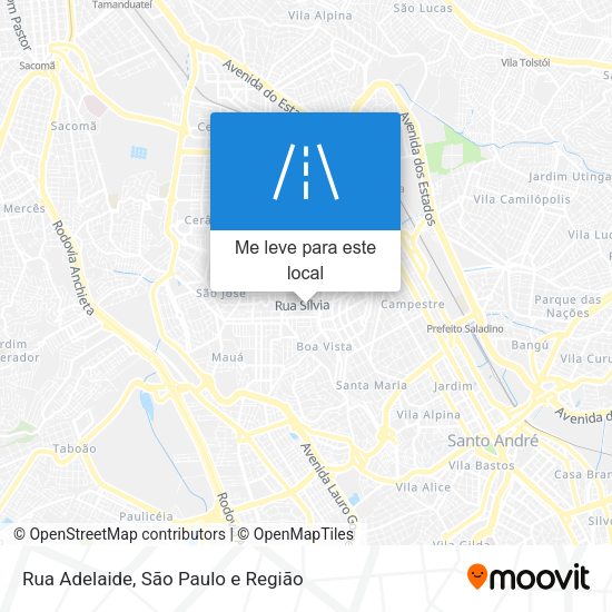 Rua Adelaide mapa