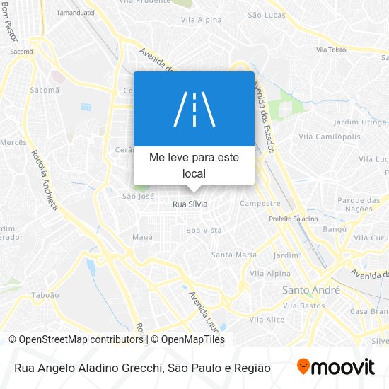 Rua Angelo Aladino Grecchi mapa