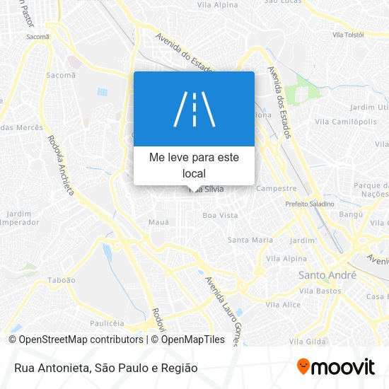 Rua Antonieta mapa
