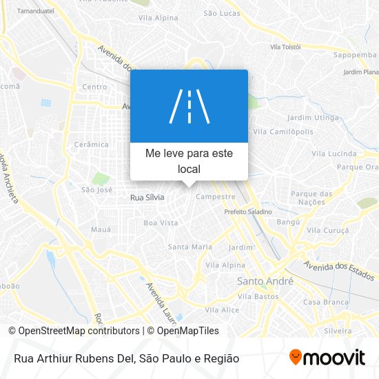 Rua Arthiur Rubens Del mapa