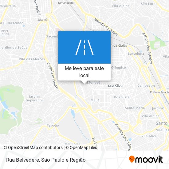 Rua Belvedere mapa